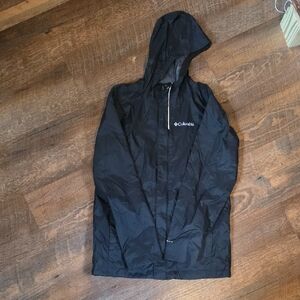 Columbia Black Hooded Windbreaker